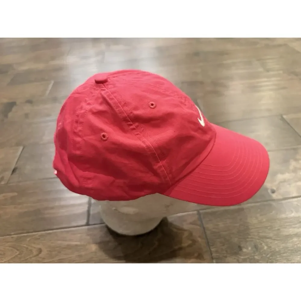 Nike Golf Womens Pink Center Swoosh Adjustable Strapback Hat Cap 594841-604